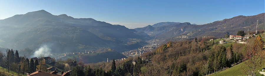 Vista panoramica sula conca di Zogno